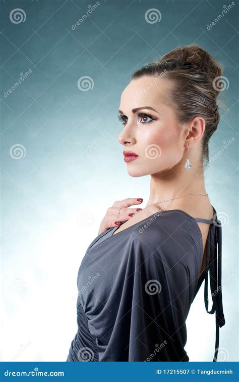 Pretty Elegant Model Stock Image Image Of Pose Female 17215507