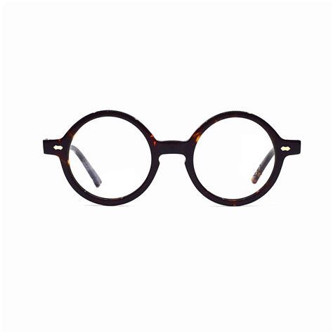 agstum 42mm small round handmade vintage retro optical tortoise prescription eyeglasses frame