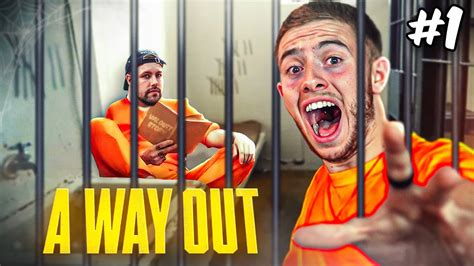 On Doit SÉvader De Prison Avec Valouzz 😳 A Way Out 1 Youtube