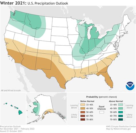 2021 22 Winter Outlook Drier Warmer South Wetter North With Return Of La Niña Noaa