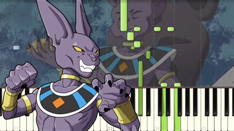 Dragon Ball Super Ost Beerus Tea Time Synthesia Piano Tutorial