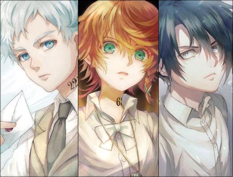 Norman Emma Ray The Promised Neverland Neverland Anime