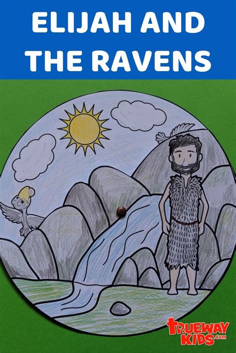 Free Printable Template For Elijah And The Ravens Bible Craft Easy To