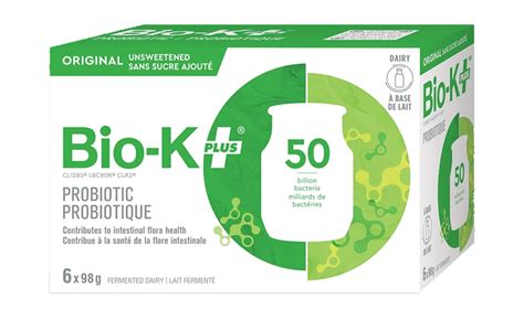 Bio K Plus Original Unsweetened Probiotic Dairy Drink 6 Pack