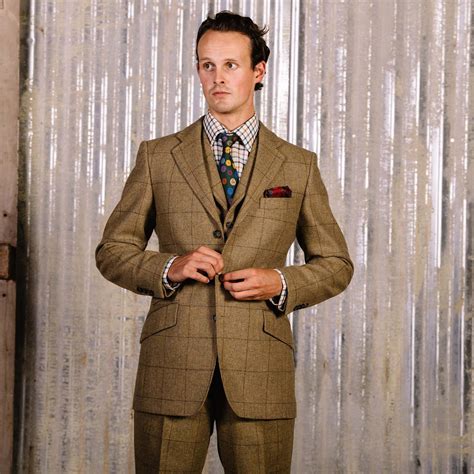 21oz Windowpane Tweed Jacket | Men's Country Clothing | Cordings
