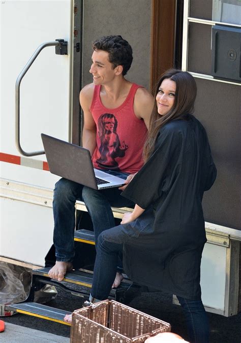 Robert Sheehan And Jemima West On The Set For City Of Bones Simon