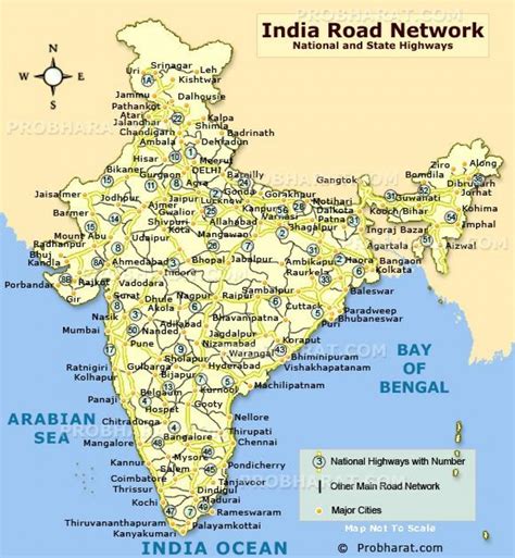 North India Road Map Road Map Of North India Southern Asia Asia