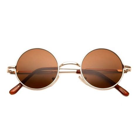 Lennon Small Round Hippie Style Sunglasses 12 Liked On Polyvore Featuring Accessories
