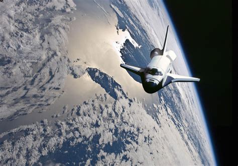 Space Shuttle On Orbit By Robby Robert On Deviantart
