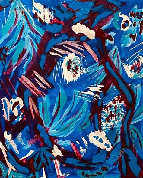 Blue Days Nicci Netter Artworks Paintings Prints Abstract Color Artpal
