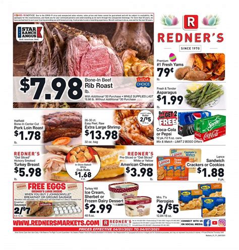 Redners Markets Weekly Ad Flyer April 1 To April 7