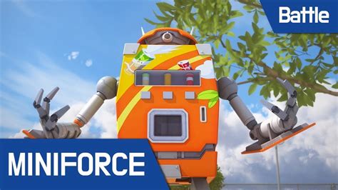 Miniforce Battle Scene 7 Miniforce Vs Machine Mechamon Youtube