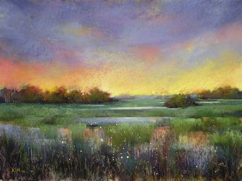 Painting My World How To Use Oil Paint With Pastels Marsh Demo