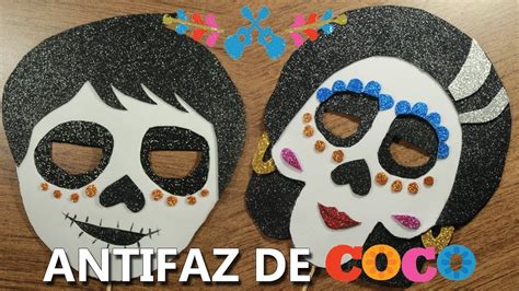 Antifaz De Personajes De Coco PelÍcula Manualidades Dia De Muertos