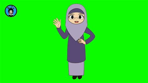 Green Screen Animasi Kartun Guru Berkaca Mata Mulut Bergerak Youtube