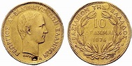 GRECIA - Giorgio I, 1863-1913. - 10 dracme 1876.
