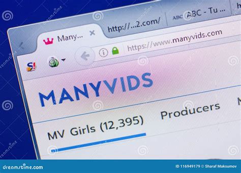Ryazan Russia May Manyvids Website On The Display Of PC Manyvids Com