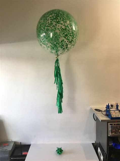 green confetti balloon - Balloons.net.au