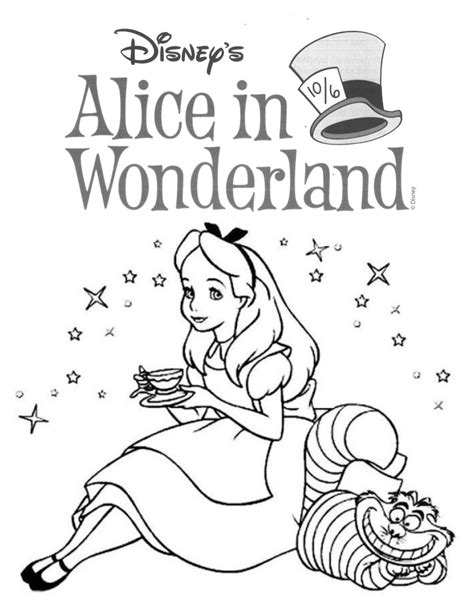 Free Easy To Print Alice In Wonderland Coloring Pages Artofit