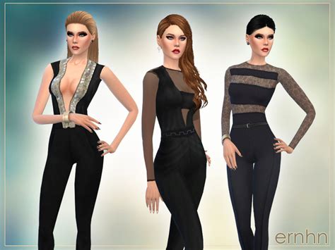 The Sims Resource Spring Jumpsuits Set