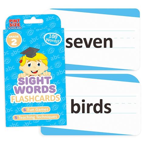 Sight Words Flashcards Second Grade Eflc 004