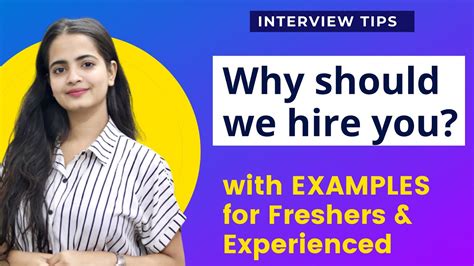 Why Should We Hire You Best Answer With 3 Example Answers Why