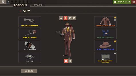 My Current Spy Cosmetic Loadout Tf2fashionadvice