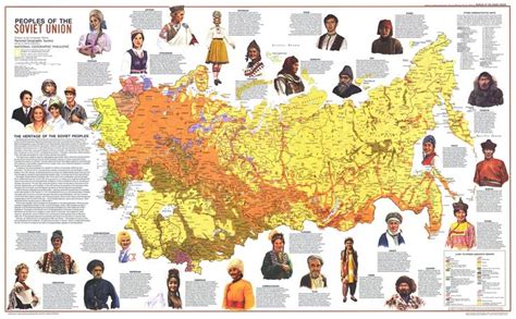 Sssr Karta Nacionalnosti National Geographic Maps Soviet Union Map