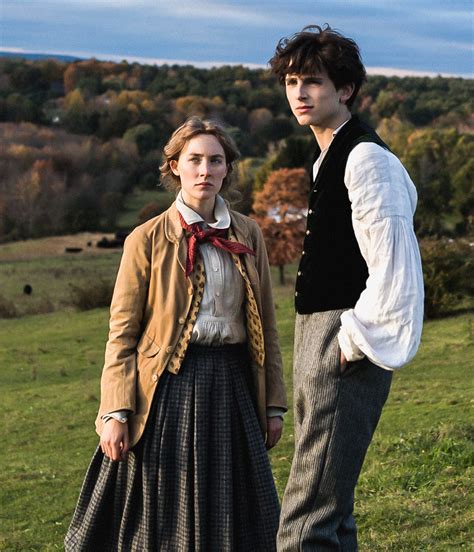 Saoirse Ronan As Jo March And Timothée Chalamet As Theodore Laurie