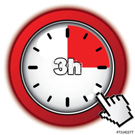 3 Hours Icon Stock Image And Free Vector Files On Fotolia  Clipartix