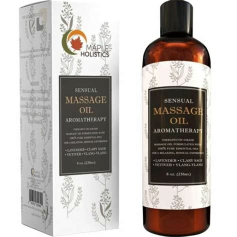 Sensual Massage Oil For Body That Is Infused With Cold Pressed