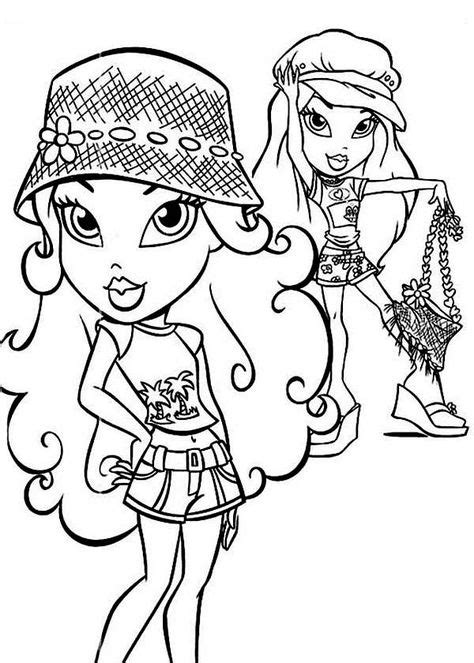 Jade And Cloe From Bratz Coloring Page : Coloring Sun | Coloring pages