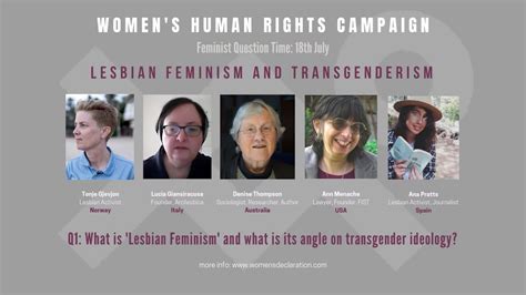Lesbian Feminism And Its Angle On Transgender Ideology Youtube