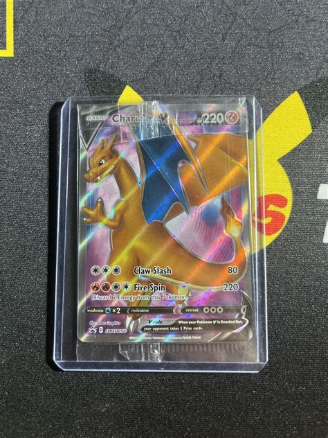 Mavin Charizard V Swsh050 Full Art Pokemon Card Black Star Promo