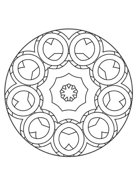 Desenhos Para Colorir De Mandala Com Circulos Para Colorir Pt