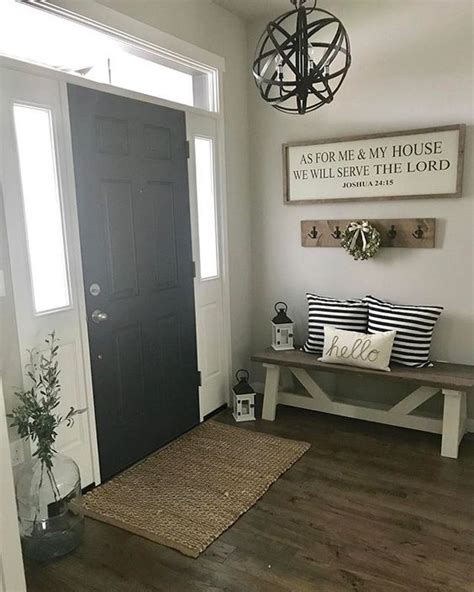 48 Awesome Modern Farmhouse Entryway Decorating Ideas Lovein Home