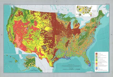 Land Use In The United States 1950 Map Usa