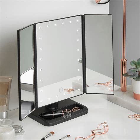 10 vanity mirrors with light ideas you need to spruce up your vanity table #girlsroom #amourroom #bestbedroomgirls #vanitymirrorwithlights #ikea #esty #vanitydecor #makeuproom #girls#vanitymirrorideas. Beautify LED Lighted Vanity Trifold Makeup/Shaving Mirror ...