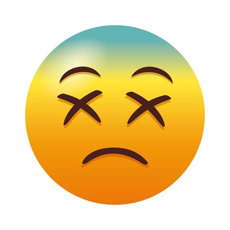 Sad Emoji Face Gradient Style Icon 1848495 Vector Art At Vecteezy