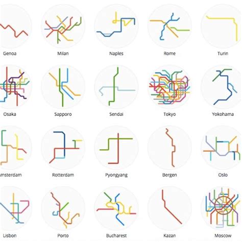 ‘220 Mini Metros Turns World Transit Networks Into Tiny Minimalist