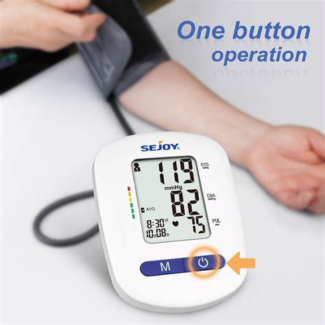 Sejoy Upper Arm Blood Pressure Monitor Automatic Home Use Blood Press