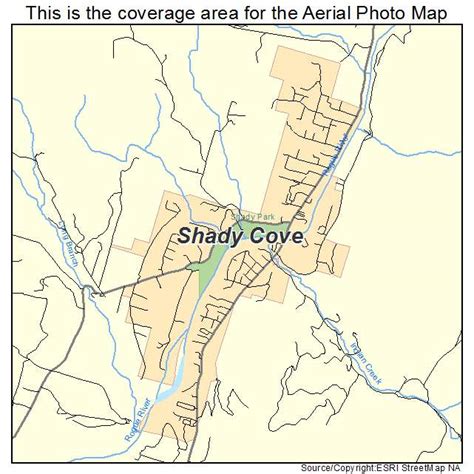 Aerial Photography Map Of Shady Cove Or Oregon