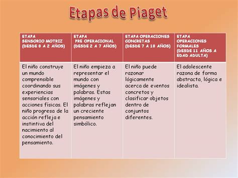 Etapas De Piaget