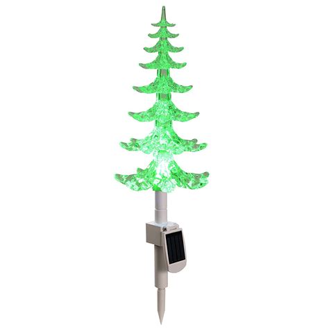 Werchristmas 47 Cm Solar Powered Christmas Tree With Colour Changing