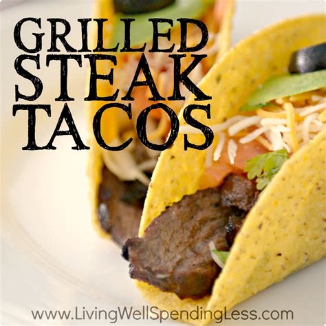 Easy Grilled Steak Tacos Freezer Friendly Steak Taco Recipe