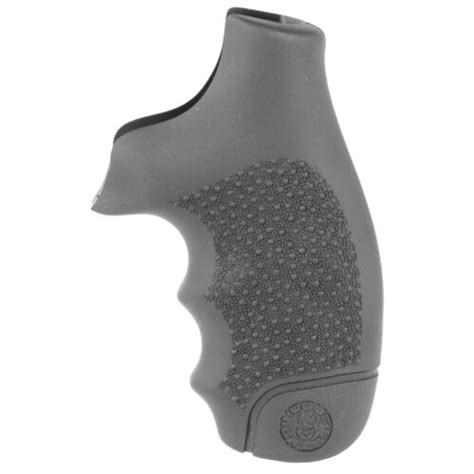 Hogue Sandw J Frame Round Butt Revolver Grip Rubber Monogrip Black 60000