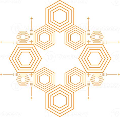 modern geometric hexagonal shape design 17399328 png
