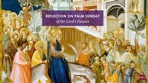 Reflection On Palm Sunday Of The Lords Passion Catholic Apostolate Center