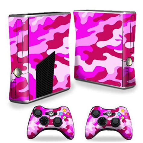 Mightyskins Xbox360s Pink Camo Skin Decal Wrap Cover For Xbox 360 S