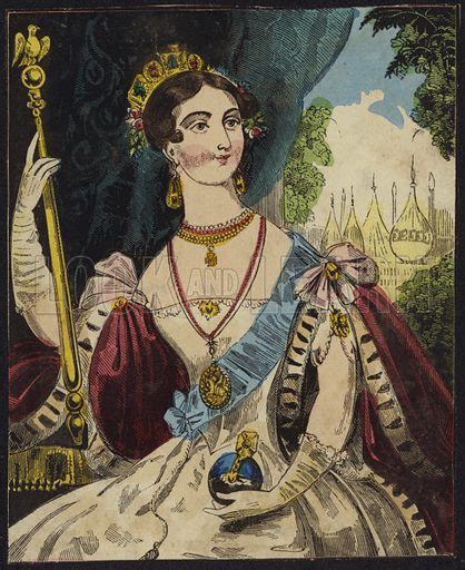 Elizabeth alexandra mary, elizabeth ii, by the grace of god, of the united kingdom of great britain and northern ireland and of her other realms and territories queen. Queen Victoria holding an orb and sceptre stock image ...